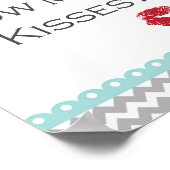 Turquoise Kitchen Bridal Brunch Sign Aqua Poster (Hoek)