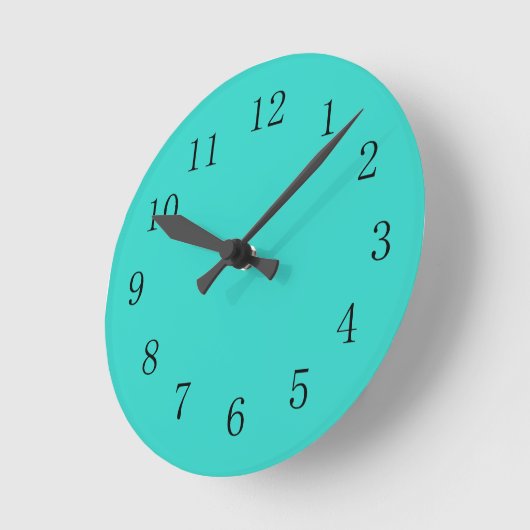 Turquoise Kitchen Kitchen Clock Ronde Klok (Hoek)