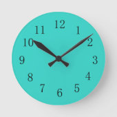 Turquoise Kitchen Kitchen Clock Ronde Klok (Voorkant)