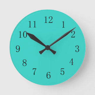 Turquoise Kitchen Kitchen Clock Ronde Klok