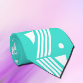 Turquoise kleur stropdas