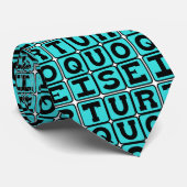 Turquoise, Kleur Stropdas (Opgerold)