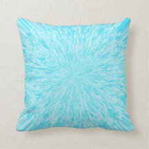 Turquoise-kleur werpen kussen, abstracte kussen