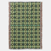 Turquoise-kleurenafbeelding voor Throw Blanket Deken (Voorkant Verticaal)