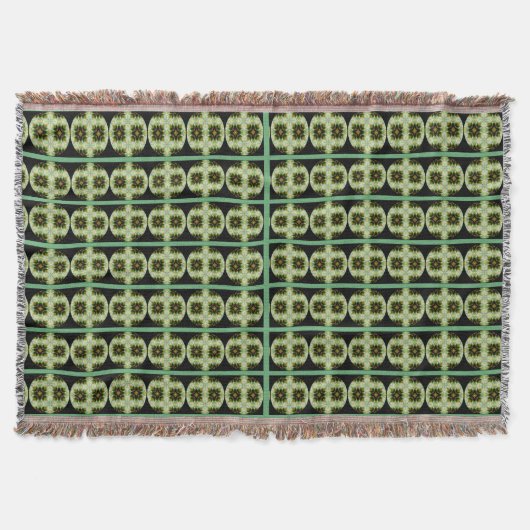 Turquoise-kleurenafbeelding voor Throw Blanket Deken (Voorkant)