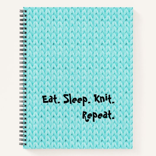 Turquoise Knesset Texture Spiral Notebook Notitieboek (Voorkant)