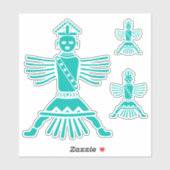 turquoise knifewing sticker (Vel)