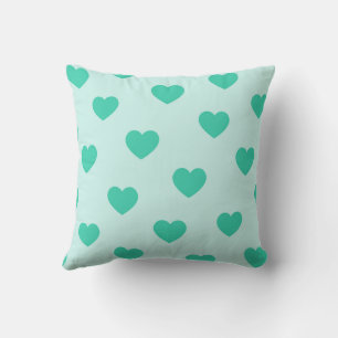 Turquoise knus modern romantische chic hart kussen