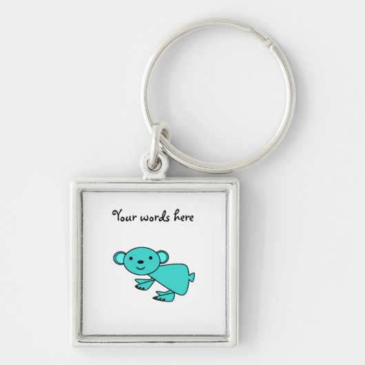 Turquoise koala sleutelhanger (Voorkant)