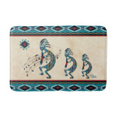 Turquoise Kokopelli Bath Mat (Voorkant)