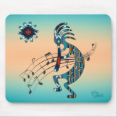 Turquoise Kokopelli Muismat (Voorkant)