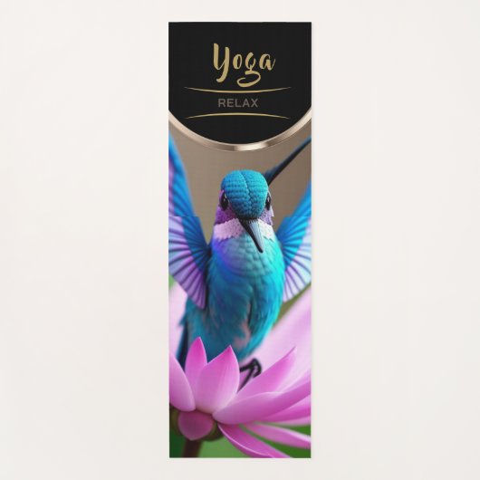 Turquoise Kolibrie - Yoga Mat (Voorkant)