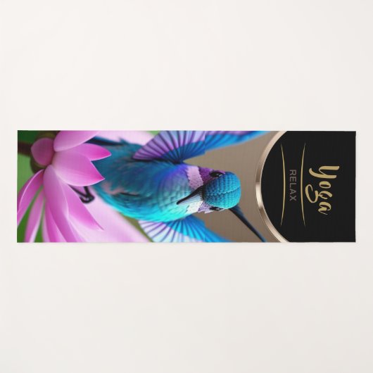 Turquoise Kolibrie - Yoga Mat (Voorkant (horizontaal))