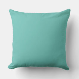 Turquoise kussen Blauwgroen blauw groen effen kleu