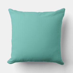 Turquoise kussen Blauwgroen blauw groen effen kleu