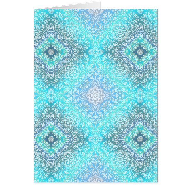 Turquoise Lace Mandala (Voorkant)