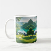 "Turquoise Lake Rust in elk slokje" Koffiemok (Links)