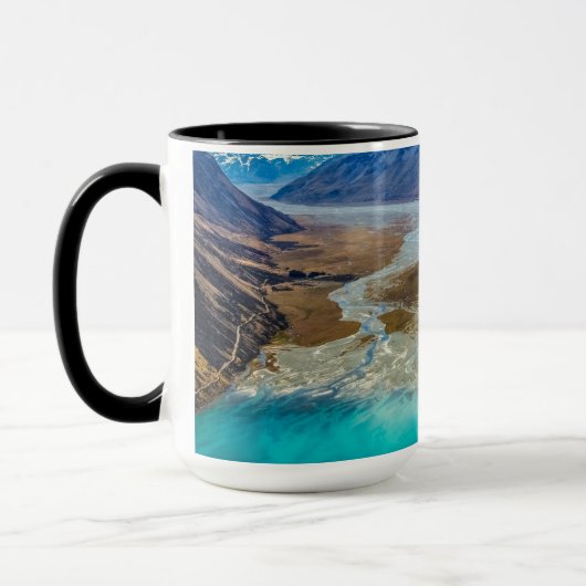 Turquoise Lake Tekapo Zuidelijke Alpen Panorama Fo Mok (Links)