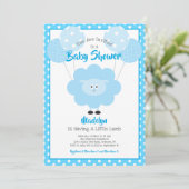 Turquoise Lamb Baby shower Ballonnen Schattige Mod Kaart (Staand voorkant)