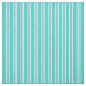 Turquoise & Lavender Colored Lijnen Stof (Swatch)