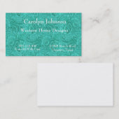 Turquoise Leather Print Western Visitekaartje (Voorkant / Achterkant)