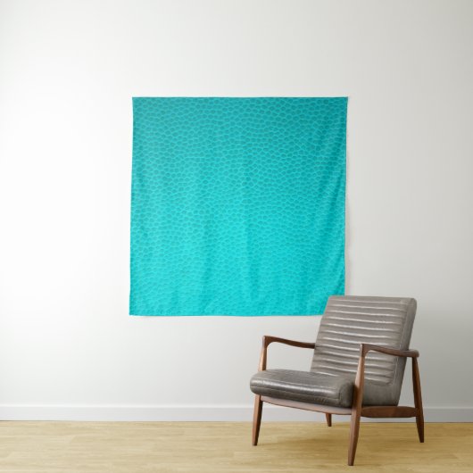 Turquoise leather skin texture skin wandkleed (In Situ (horizontaal))