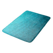 Turquoise Leaves Badmat (Gekanteld)