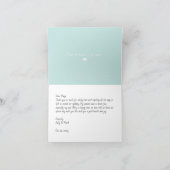 Turquoise Leaves Hartelijk dank voor elke gelegenh Kaart (Binnen)