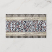 Turquoise lederen land Westerne Visitekaartjes (Voorkant)