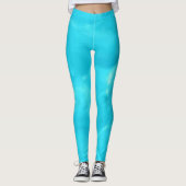 Turquoise leggings (Voorkant)