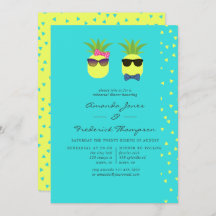 Turquoise & Lemon Tropical Summer Rehearsal Dinner