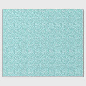Turquoise Leopard Dierenprint Cadeaupapier (Vlak)