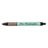 Turquoise Leopard Kantoor Pen Gift (Voorkant)