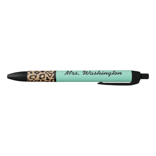 Turquoise Leopard Kantoor Pen Gift (Bodem)