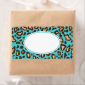 Turquoise Leopard Labels (Insitu)