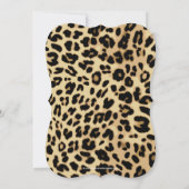 Turquoise Leopard Print Bow Sweet 16th Birthday Kaart (Achterkant)