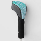 Turquoise Leopard Print Golfheadcover (Schuin)