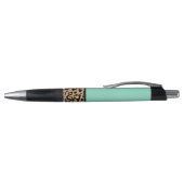 Turquoise Leopard Teacher School Kantoor Pen Gift (Bovenkant)