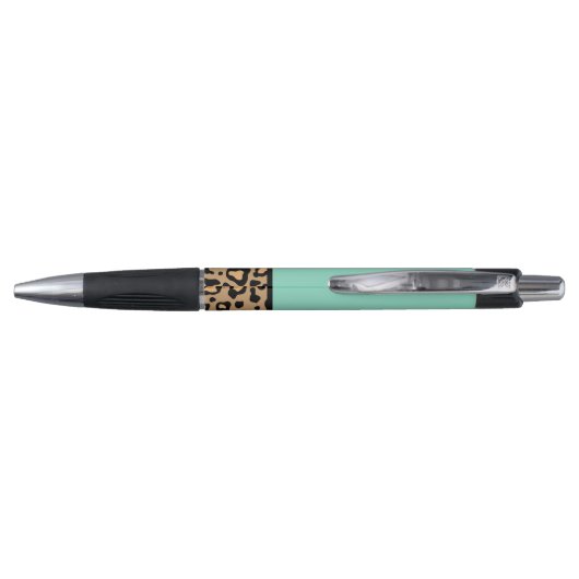 Turquoise Leopard Teacher School Kantoor Pen Gift (Achterkant)