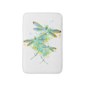 Turquoise libel sprinkels  badmat (Voorkant Verticaal)