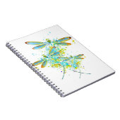 Turquoise libellespat  notitieboek (Rechterzijde)