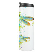 Turquoise libellespat  thermosbeker (Geroteerd rechts)