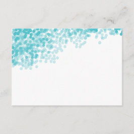 Turquoise lichte douche | Lege Kaart invoegen