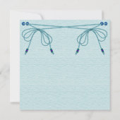 Turquoise liefde knopen bruiloft (Achterkant)