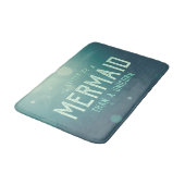 Turquoise Liever een Zeemeermin dan een Eenhoorn G Badmat (Gekanteld)