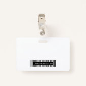 Turquoise Light Blue Business Photo-ID-kaart Badge