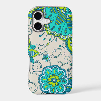 Turquoise & Lime Bloemen