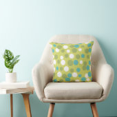 Turquoise Limoen Stippen Pillow Kussen (Stoel)