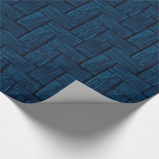 Turquoise Lincoln Logs Cadeaupapier (Hoek)