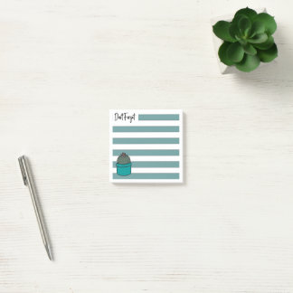 Turquoise | Lined | Potted Cactus Post-it® Notes